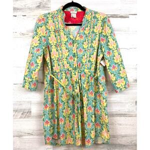 Matilda Jane Womens S Green Acres Tunic Top Multi Floral Boho Cottagecore